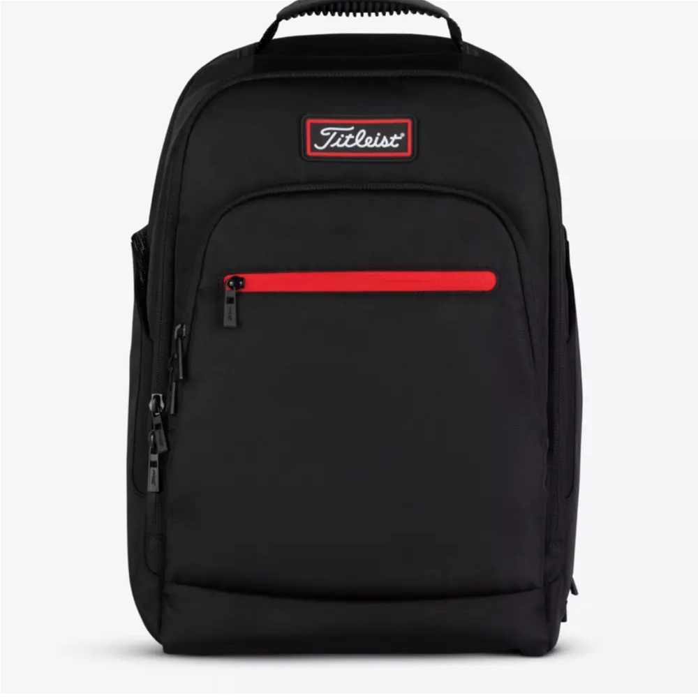 Titleist Black and Red Players Backpack